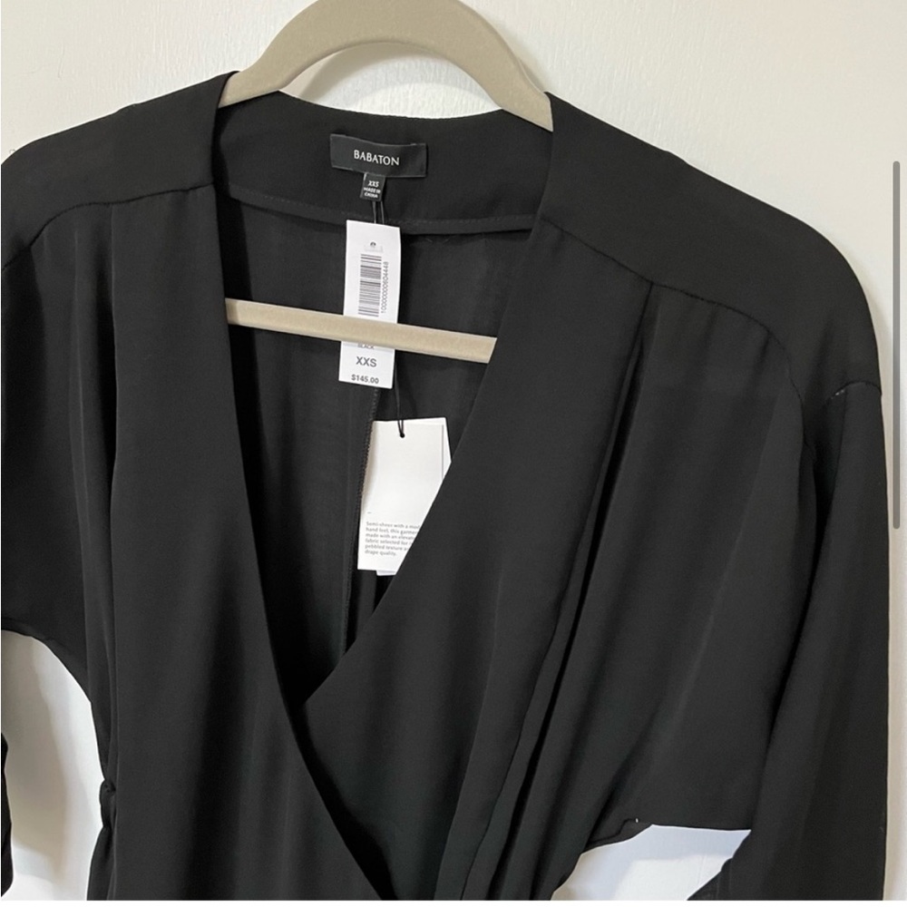 NWT Aritzia Babaton Ludovic V-Neck Wrap Dress
Black XXSmall - Picture 4 of 16
